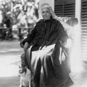 Ảnh chụp Nữ hoàng Liliuokalani của Hawaii (1838-1917), nữ vương cuối cùng của Vương quốc Hawaii. Hình chụp năm 1917.